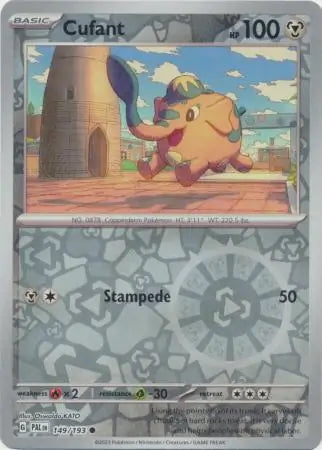 Paldea Evolved Cufant #149/193 reverse holo